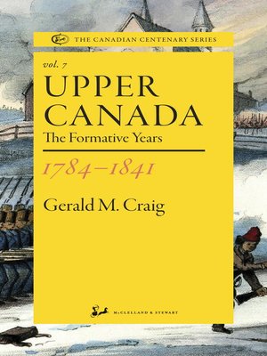 cover image of Upper Canada 1784-1841